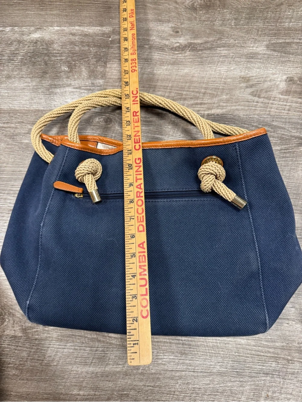 Michael Kors canvas navy michael